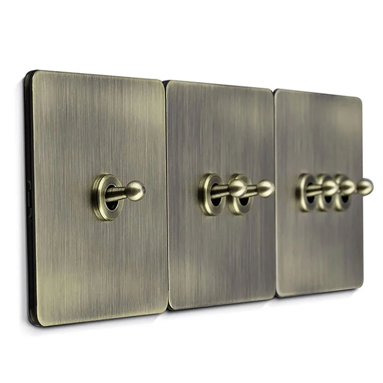 De ce întrerupătoarele de perete retro, metal auriu, cupru, întrerupătoarele cu bascule din alamă devin o alegere populară pentru designul interior de lux